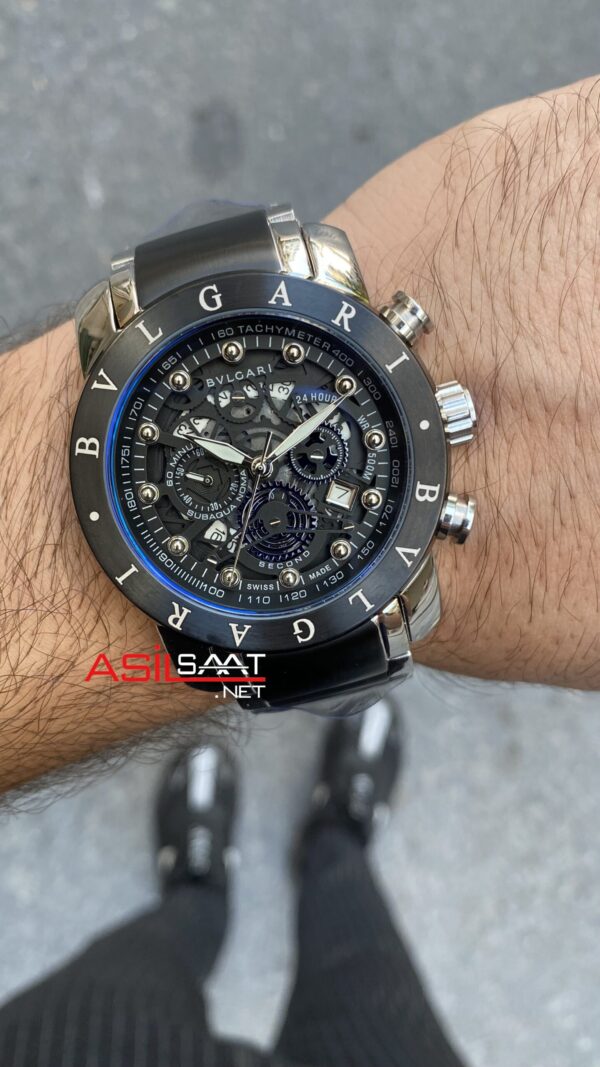 Bvlgari Nuclearneapon Kadran Siyah Black Replika Saat BGN006