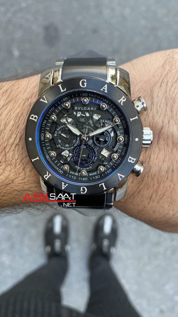 Bvlgari Nuclearneapon Kadran Siyah Black Replika Saat BGN006