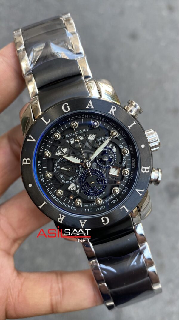 Bvlgari Nuclearneapon Kadran Siyah Black Replika Saat BGN006