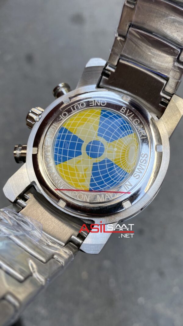 Bvlgari Nuclearneapon Kadran Siyah Silver Replika Saat BGN001