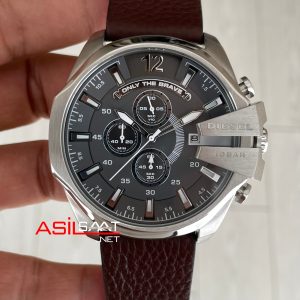 Diesel DZ4423 Mega Chief Kahverengi Silver 51mm Erkek Kol Saati