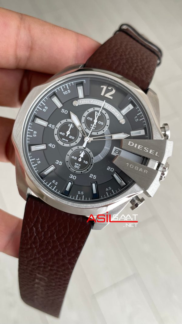 Diesel DZ4423 Mega Chief Kahverengi Silver 51mm Erkek Kol Saati Diesel DZ4423 Mega Chief Kahverengi Silver 51mm Erkek Kol Saati