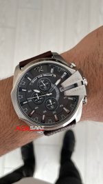 Diesel DZ4423 Mega Chief Kahverengi Silver 51mm Erkek Kol Saati