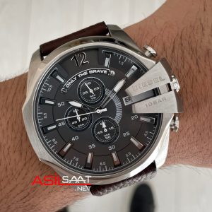 Diesel DZ4423 Mega Chief Kahverengi Silver 51mm Erkek Kol Saati
