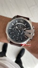 Diesel DZ4423 Mega Chief Kahverengi Silver 51mm Erkek Kol Saati