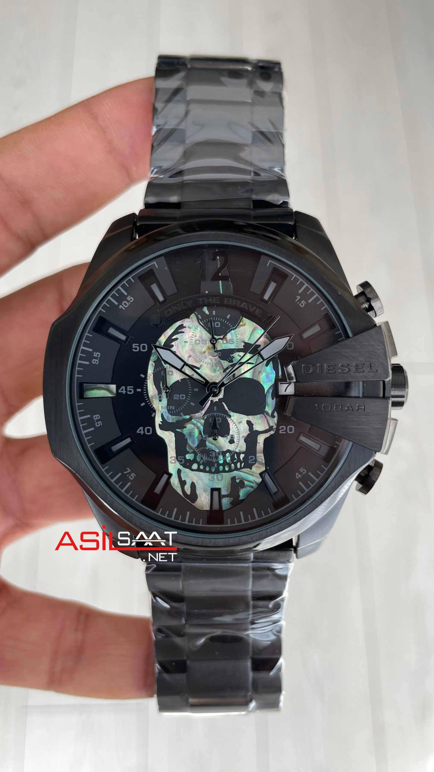 Diesel DZ4582 Skull Mega Chief Black PVD 48mm Erkek Kol Saati Diesel DZ4582 Skull Mega Chief Black PVD 48mm Erkek Kol Saati