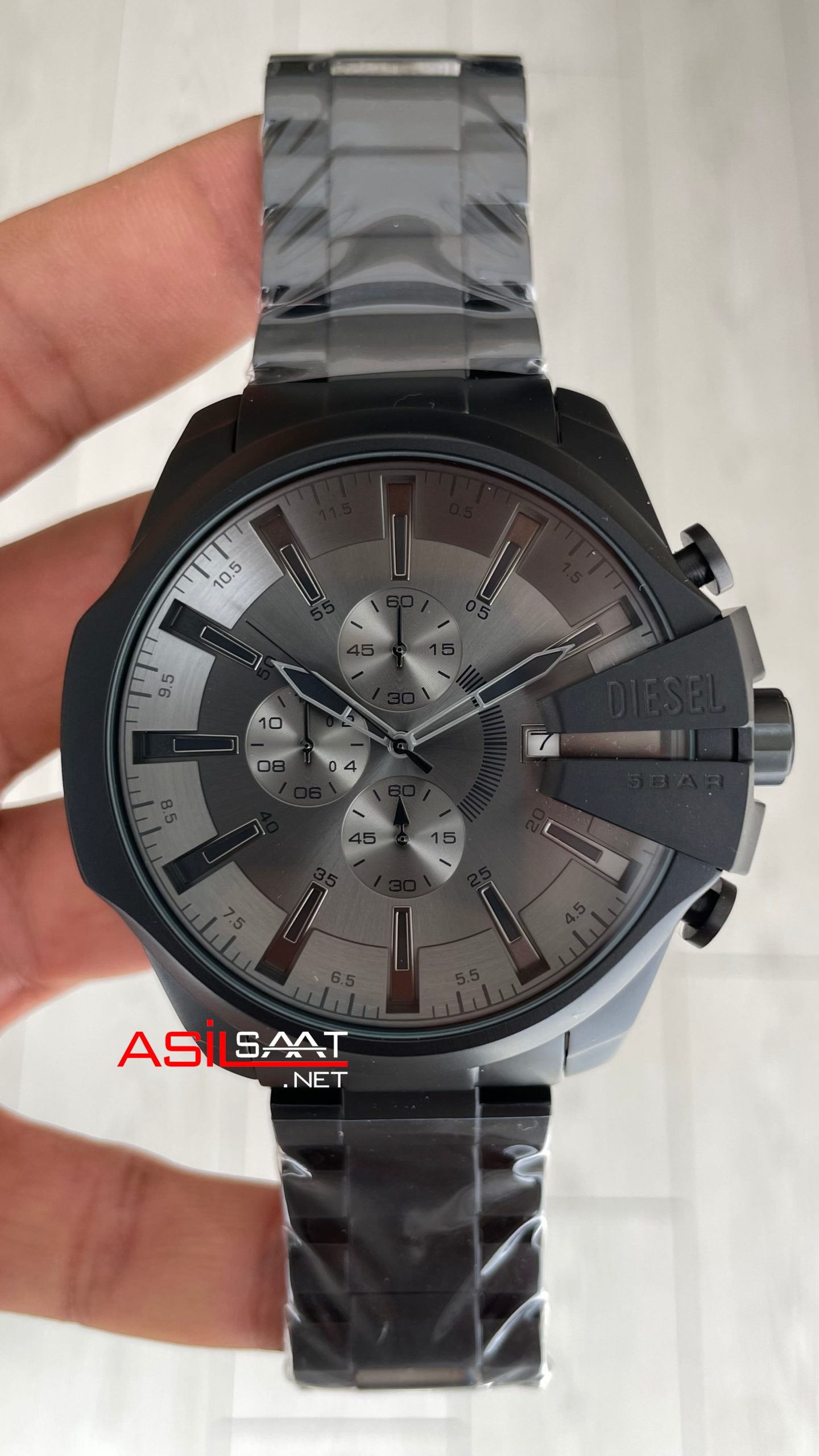 Diesel DZ4676 Mega Chief Black PVD 48mm Erkek Kol Saati Diesel DZ4676 Mega Chief Black PVD 48mm Erkek Kol Saati
