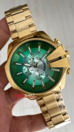 Diesel DZ4684 Mega Chief Yeşil Gold 48mm Erkek Kol Saati
