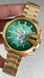 Diesel DZ4684 Mega Chief Yeşil Gold 48mm Erkek Kol Saati