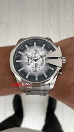 Diesel DZ4686 Mega Chief Beyaz Silver 48mm Erkek Kol Saati