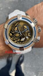 Invicta Bolt Koi Fish Chronograph 53 mm 23119 White Replika Saat IKF003