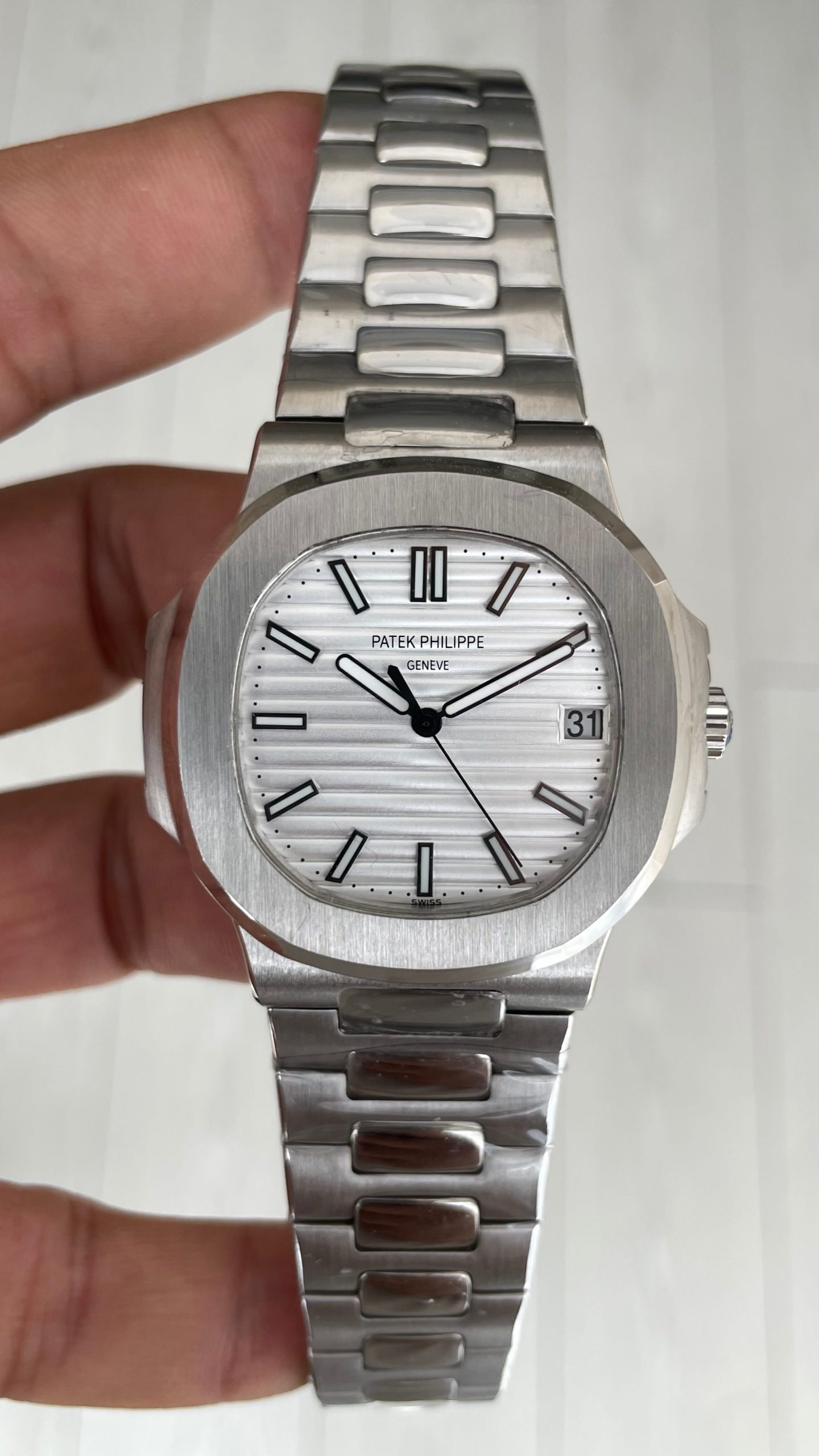 Patek Philippe Nautilus 5711 Silver 40mm Beyaz Kadran KING Factory