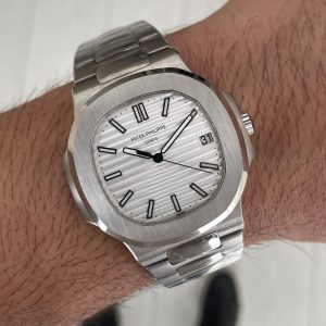 Patek Philippe Nautilus 5711 Silver 40mm Beyaz Kadran KING Factory