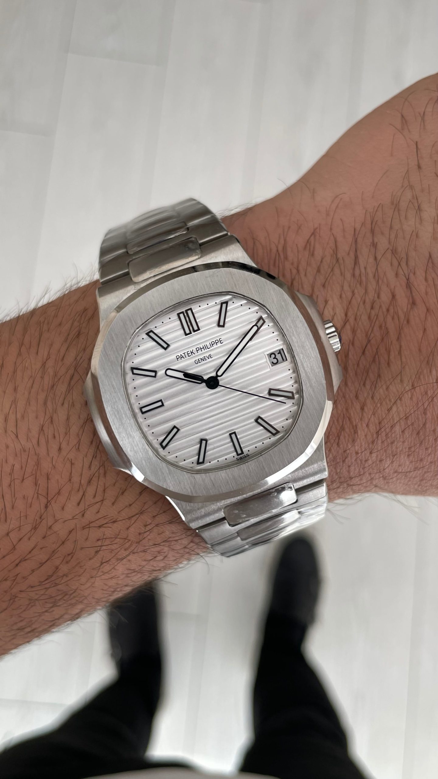 Patek Philippe Nautilus 5711 Silver 40mm Beyaz Kadran KING Factory