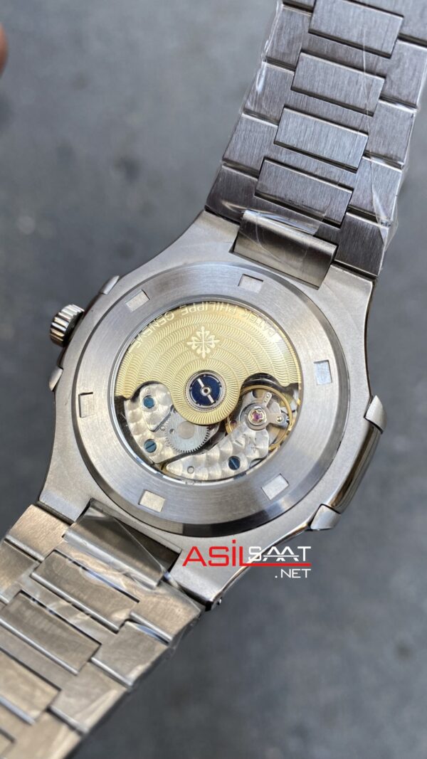 Patek Philippe Nautilus Annual Calendar Mavi Kadran 40 mm 5726 Silver Replika Saat PPNA072 Patek Philippe Nautilus Annual Calendar Mavi Kadran 40 mm 5726 Silver Replika Saat PPNA072