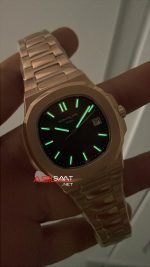 Patek Philippe Nautilus Kahve Kadran 5711 Rose 40mm Replika Saat