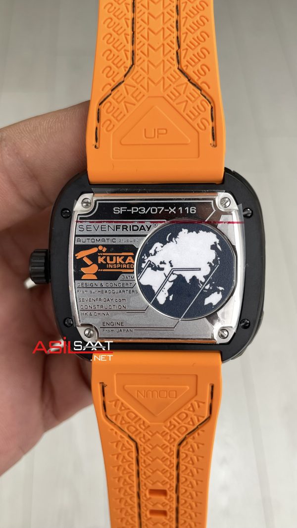 SevenFriday Kuka Orange P Serisi 47 mm P3/07 Turuncu Replika Saat