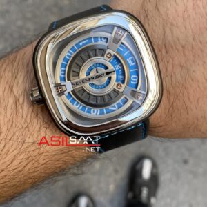 SevenFriday M Serisi Handicap International 47 mm SF-M01/05 Silver Replika Saat SFM003