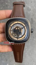 SevenFriday P Series 47 mm SF-P2/01 Brown Replika Saat SFP007