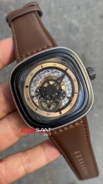 SevenFriday P Series 47 mm SF-P2/01 Brown Replika Saat SFP007