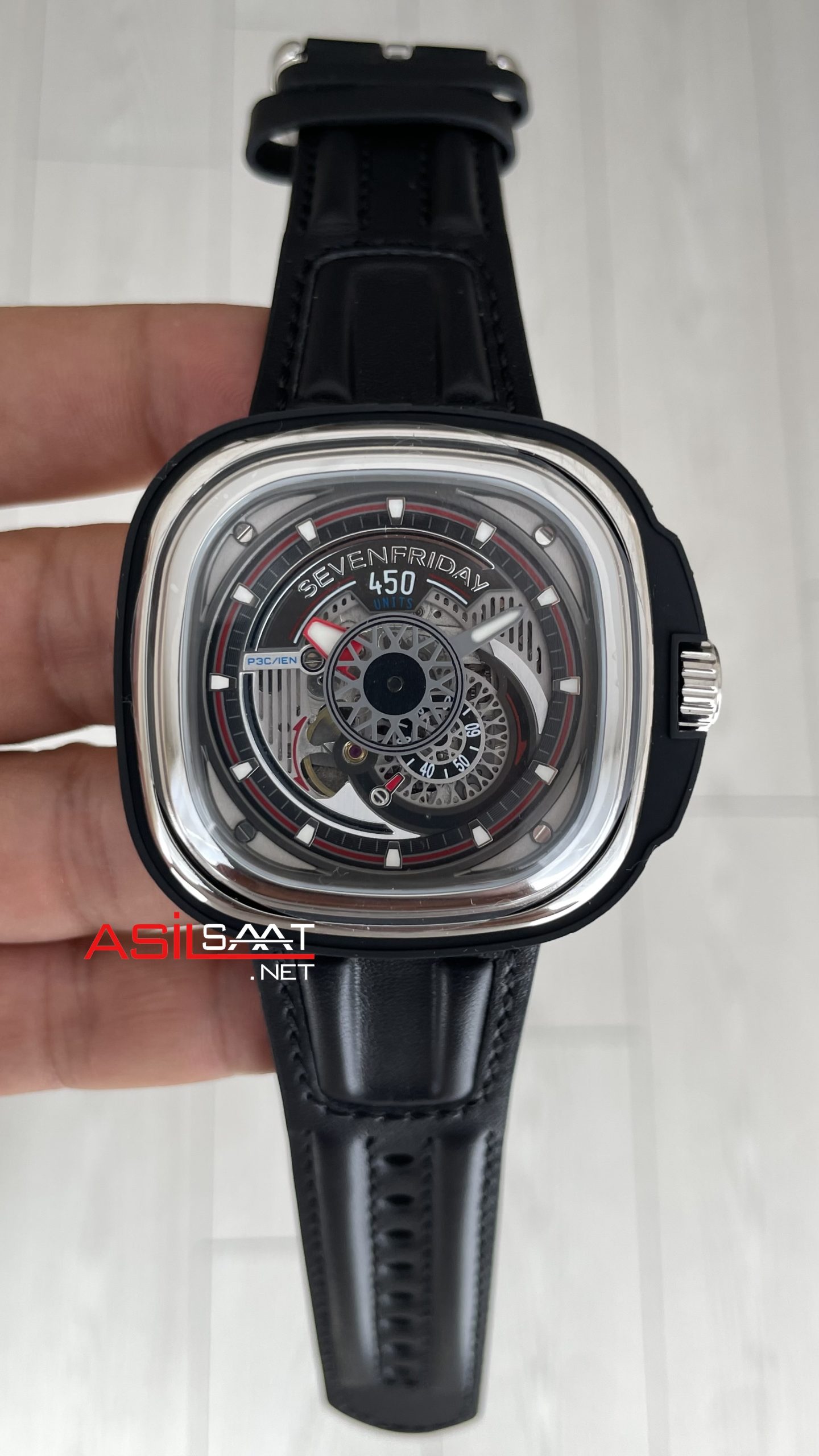 SevenFriday P Series Hot Rod P3/03 Silver 47mm SevenFriday P Series Hot Rod P3/03 Silver 47mm