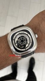 SevenFriday P Series Industrial Essence 47 mm P1B/01 Silver Replika Saat