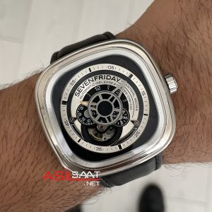 SevenFriday P Series Industrial Essence 47 mm P1B/01 Silver Replika Saat