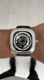 SevenFriday P Series Industrial Essence 47 mm P1B/01 Silver Replika Saat