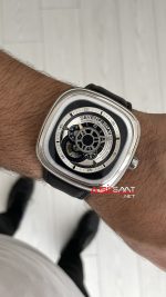 SevenFriday P Series Industrial Essence 47 mm P1B/01 Silver Replika Saat