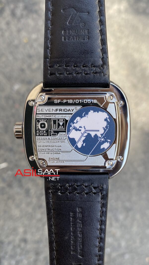 SevenFriday P Series Industrial essence 47 mm SF-P1/01 Silver Replika Saat SFP001