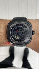 SevenFriday P Series Siyah P3/01 PVD Black 47mm Replika Saat
