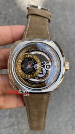 SevenFriday Q Series Regulator 44 mm SF-Q2/01 Brown Replika Saat SFQ001