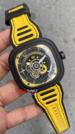 SevenFriday Racing Team Yellow P Series 47 mm SF-P3B/03 Black Yellow Replika Saat SFP009