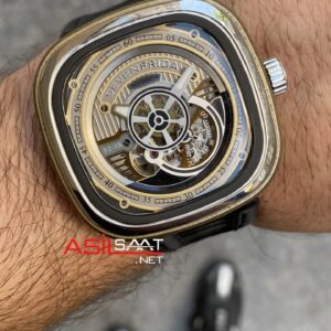 SevenFriday S Series 47 mm SF-S2/01 Gold Replika Saat SFS004