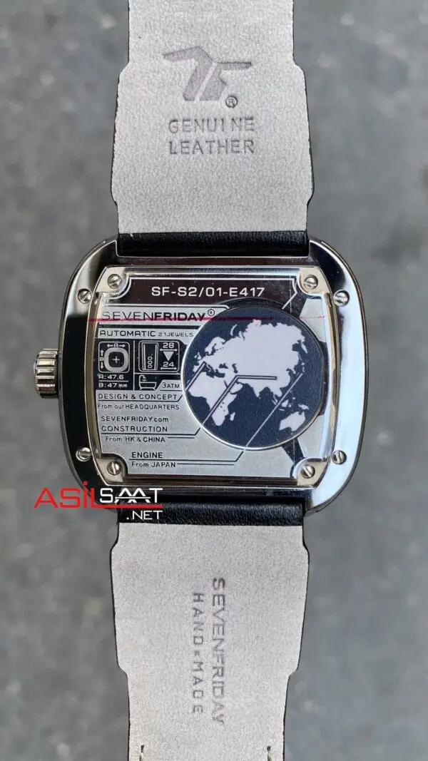 SevenFriday S Series 47 mm SF-S2/01 Silver Replika Saat SFS003