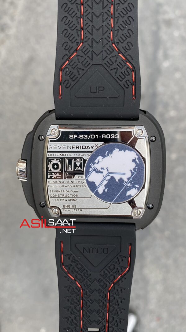 SevenFriday S Series 47 mm SF-S3/01 Silver Replika Saat SFS002