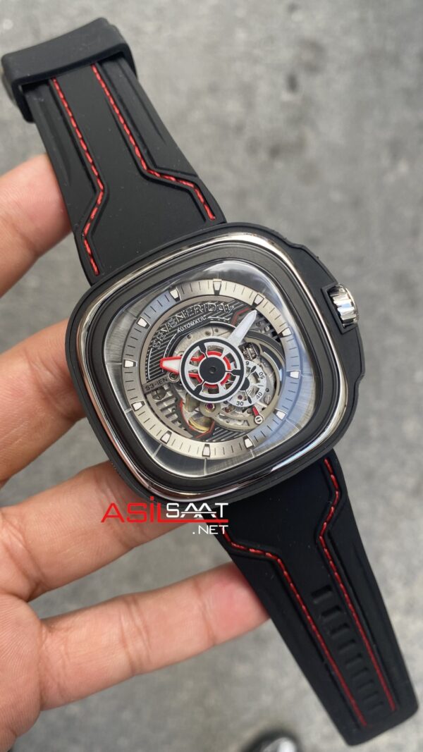 SevenFriday S Series 47 mm SF-S3/01 Silver Replika Saat SFS002