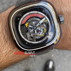 SevenFriday S Series Gate 47 mm SF-S1/03 Silver Replika Saat SFS005
