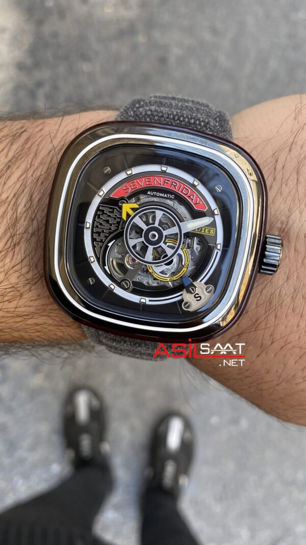 SevenFriday S Series Gate 47 mm SF-S1/03 Silver Replika Saat SFS005 SevenFriday S Series Gate 47 mm SF-S1/03 Silver Replika Saat SFS005