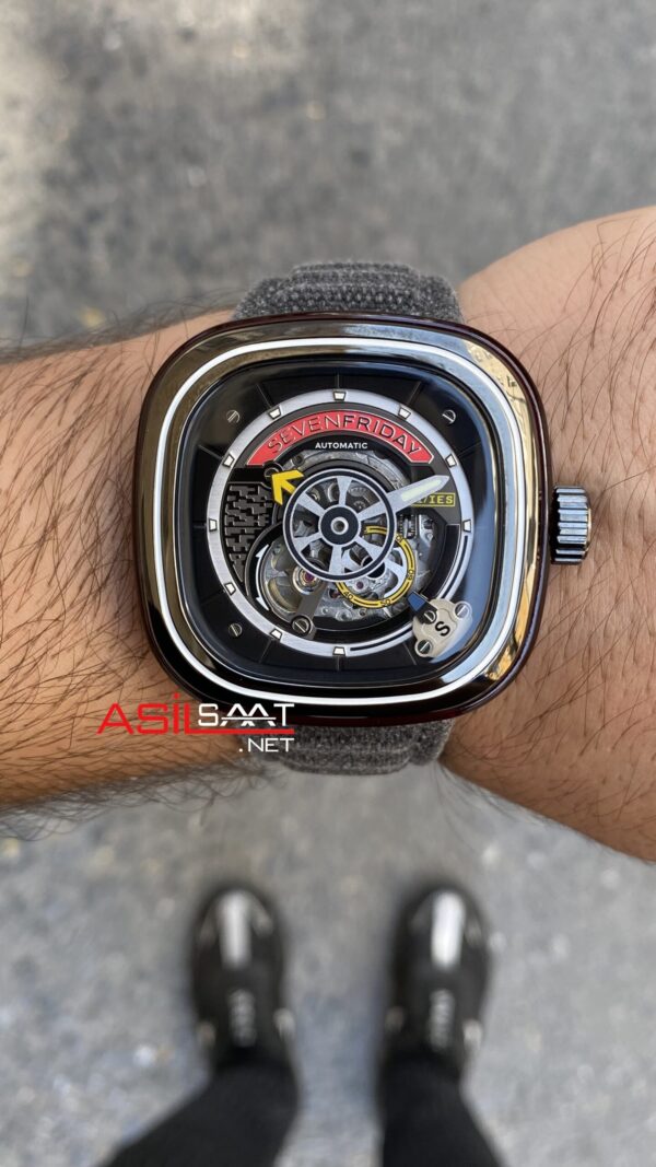 SevenFriday S Series Gate 47 mm SF-S1/03 Silver Replika Saat SFS005 SevenFriday S Series Gate 47 mm SF-S1/03 Silver Replika Saat SFS005
