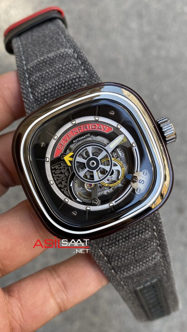 SevenFriday S Series Gate 47 mm SF-S1/03 Silver Replika Saat SFS005 SevenFriday S Series Gate 47 mm SF-S1/03 Silver Replika Saat SFS005
