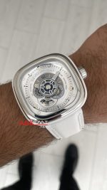 SevenFriday White P Series P1C/01 Silver 47mm Replika Saat