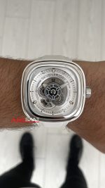 SevenFriday White P Series P1C/01 Silver 47mm Replika Saat