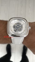 SevenFriday White P Series P1C/01 Silver 47mm Replika Saat