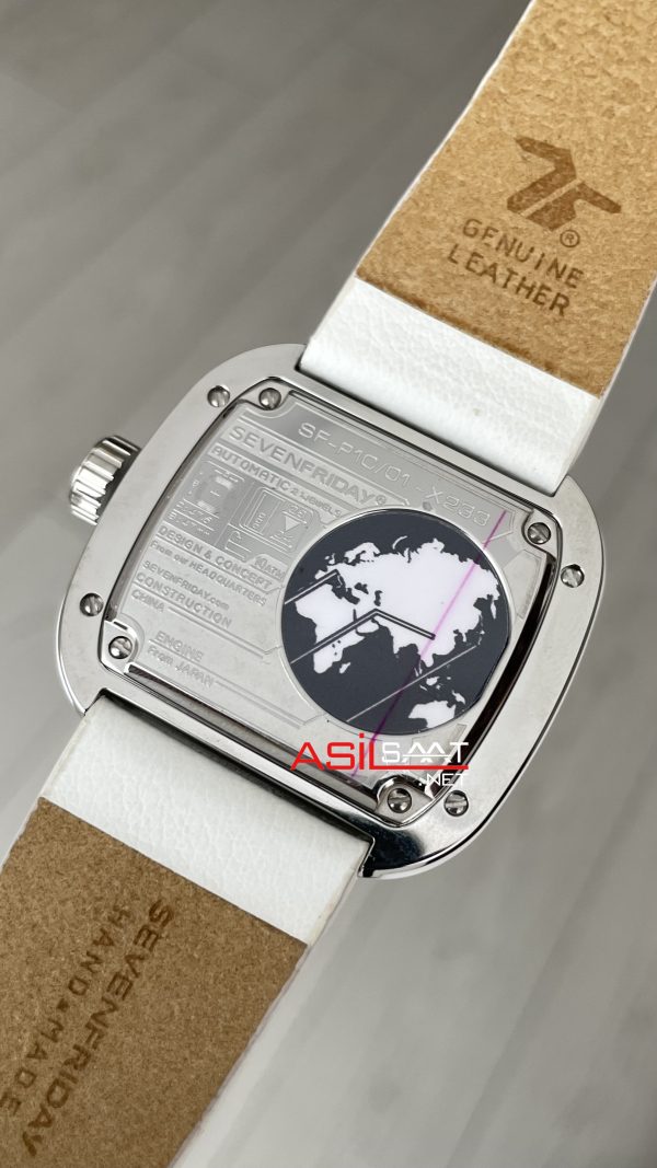 SevenFriday White P Series P1C/01 Silver 47mm Replika Saat SevenFriday White P Series P1C/01 Silver 47mm Replika Saat
