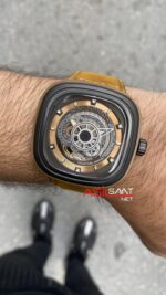 SevenFriday Woody P Series 47 mm SF-P2B/03 Brown Replika Saat SFP006