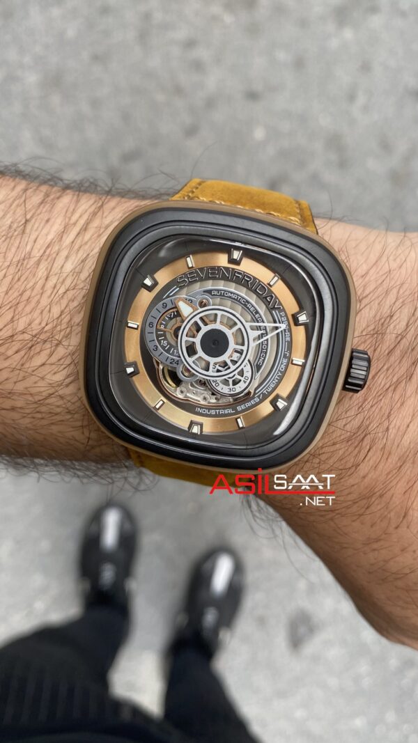 SevenFriday Woody P Series 47 mm SF-P2B/03 Brown Replika Saat SFP006 SevenFriday Woody P Series 47 mm SF-P2B/03 Brown Replika Saat SFP006