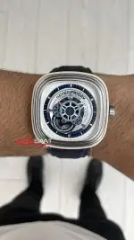 SevenFriday Yacht Club P Series P3/06 Silver Blue 47 mm Replika Saat
