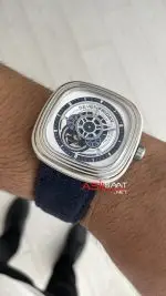 SevenFriday Yacht Club P Series P3/06 Silver Blue 47 mm Replika Saat