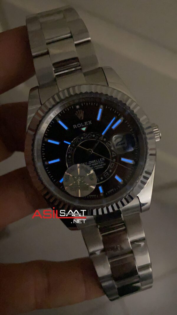 Rolex Sky Dweller Siyah 326934 Oyster Replika